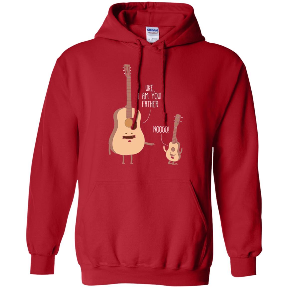 Musician T-shirt Uke I Am Your Father Red