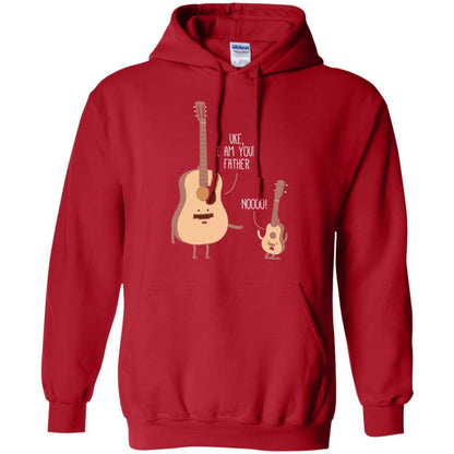 Musician T-shirt Uke I Am Your Father Red
