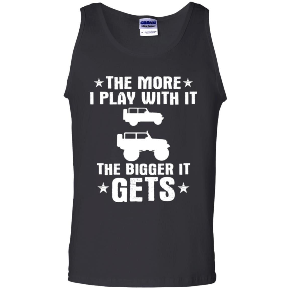 Jeep Lovers T-shirt The More I Play With It The Bigger It Get Black