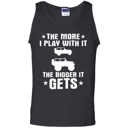 Jeep Lovers T-shirt The More I Play With It The Bigger It Get Black