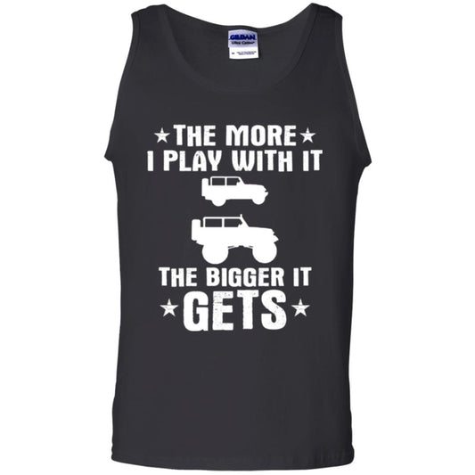 Jeep Lovers T-shirt The More I Play With It The Bigger It Get Black