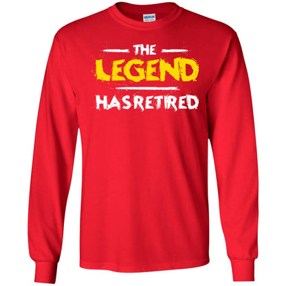 Retirement T-shirt The Legend Has Retired Red