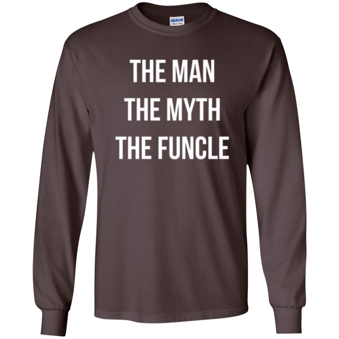 Uncle T-shirt The Man The Myth The Funcle Dark Chocolate