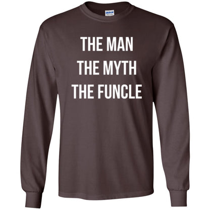 Uncle T-shirt The Man The Myth The Funcle Dark Chocolate