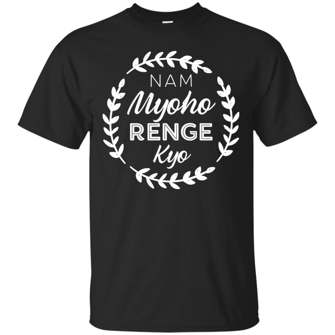 Nam Myoho Renge Kyo White Crest Shirt Black