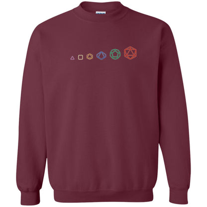 D20 Dice Evolution Role Playing T-shirt Maroon