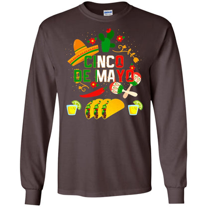 Fiesta Cinco De Mayo T-shirt Cinco De Mayo Dark Chocolate