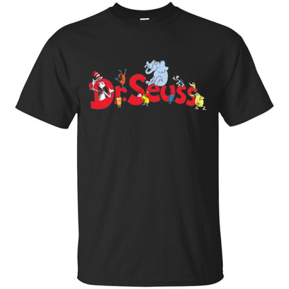 Dr. Seuss Family National Wear Red Day T-shirt Black