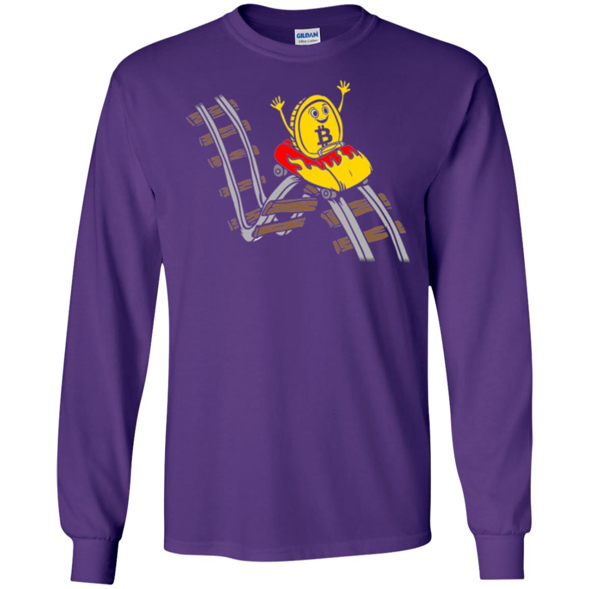 Bitcoin Rollercoaster T-shirt Purple