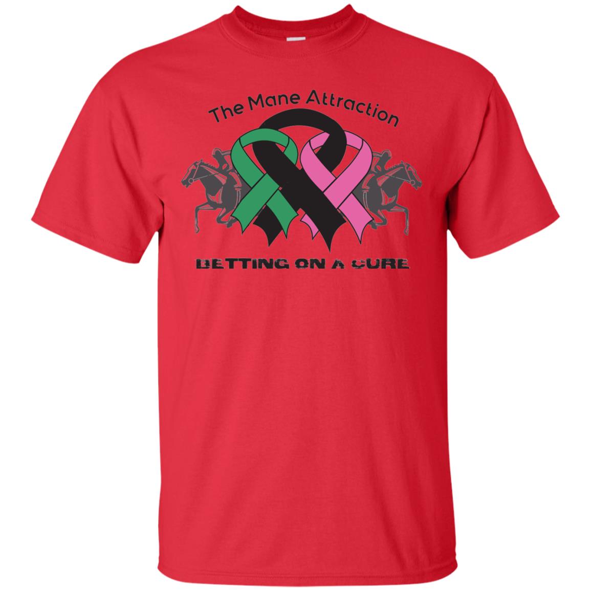 The Mane Attraction Cancer Betting On A Cure Shirt Red
