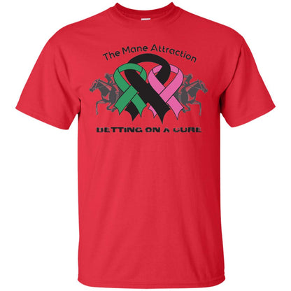 The Mane Attraction Cancer Betting On A Cure Shirt Red