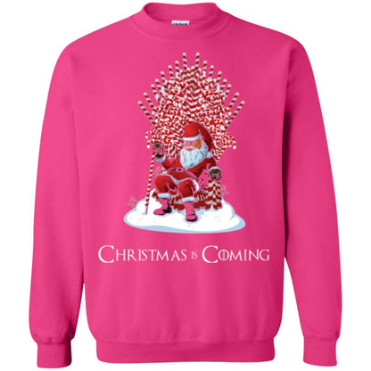 Christmas T-shirt Santa Candy Cane Throne Heliconia