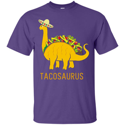 Tacosaurus Cinco De Mayo Funny Taco Dinosaur Shirt Purple