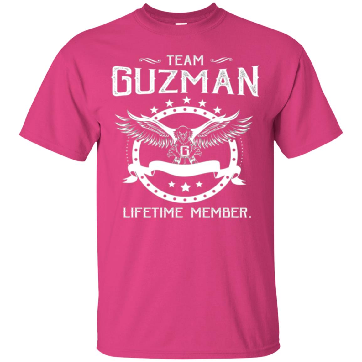 Family T-shirt Team Guzman Lifetime Member Heliconia