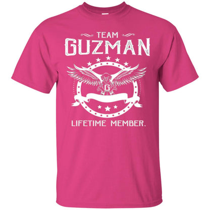 Family T-shirt Team Guzman Lifetime Member Heliconia