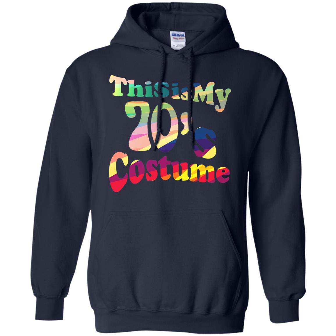 70s Halloween Costume 70s T-shirt For Women Men Girls Navy