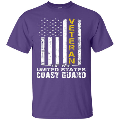 Veteran Of The United States Us Coast Guard Shirt Purple