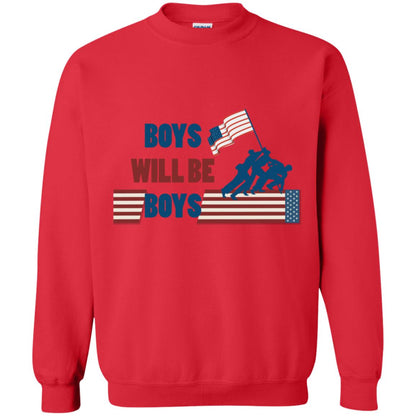 Boys Will Be Boys Military Shirt Red