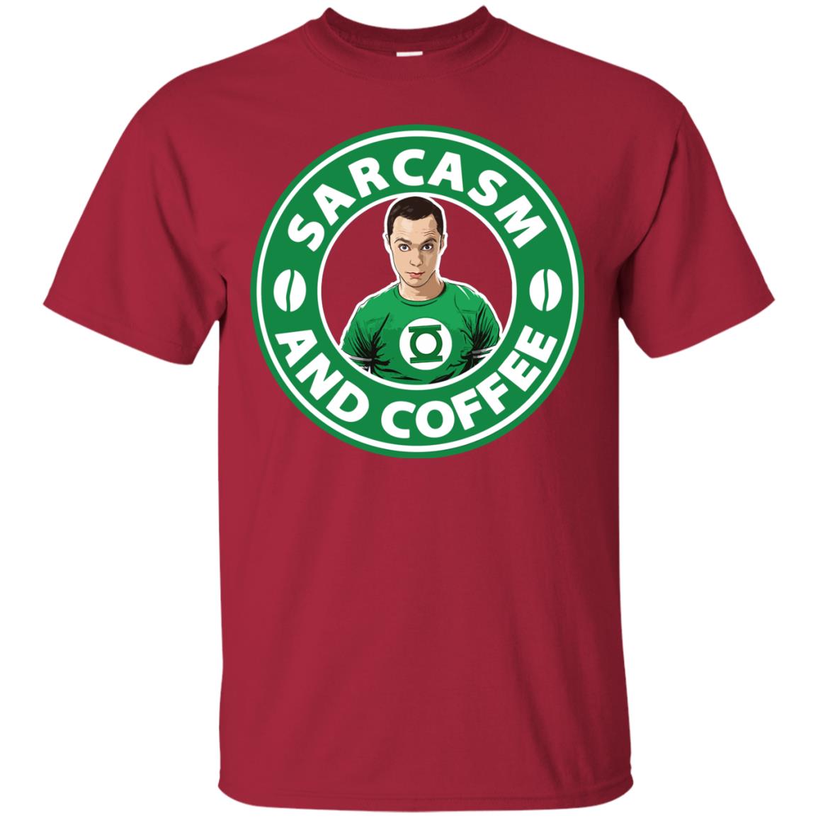 Sarcasm And Coffee T-shirt Cardinal