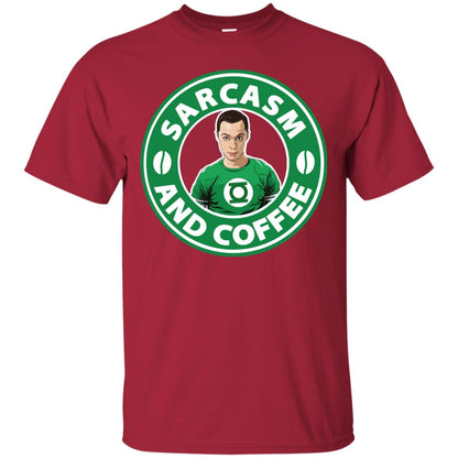 Sarcasm And Coffee T-shirt Cardinal