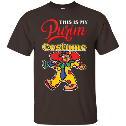 Purim Day T-shirt This Is My Purim Costume Dark Chocolate