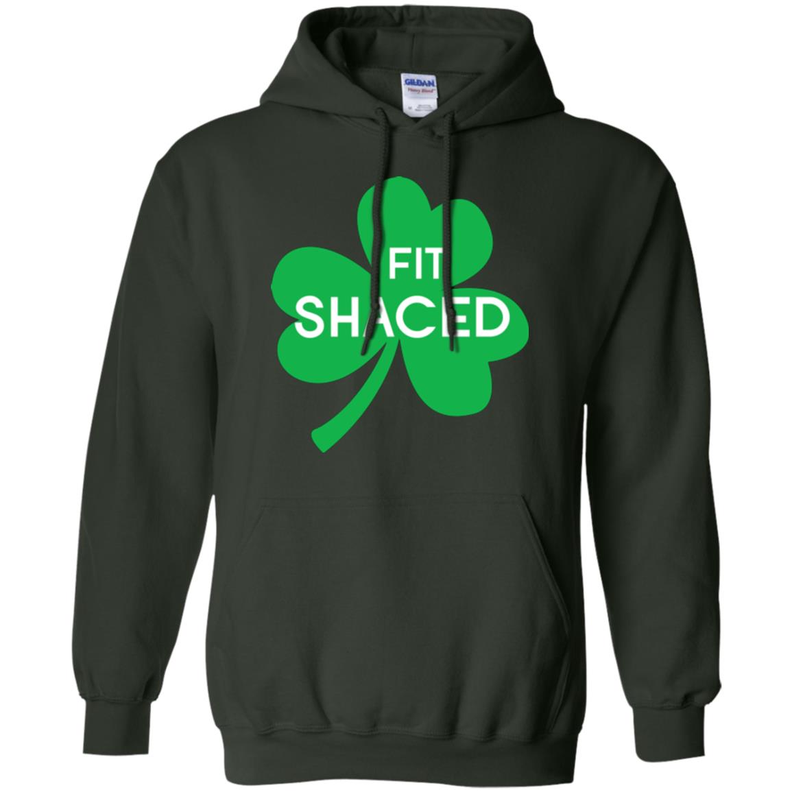Saint Patrick's Day T-shirt Shamrocks Fit Shaced Forest Green