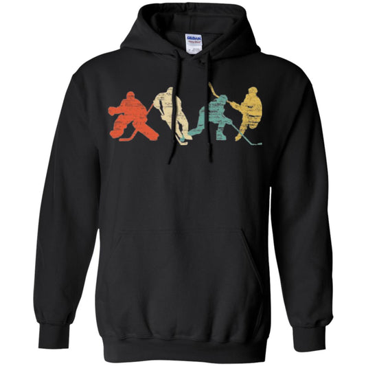 Classic Vintage Style Ice Hockey T-shirt Black