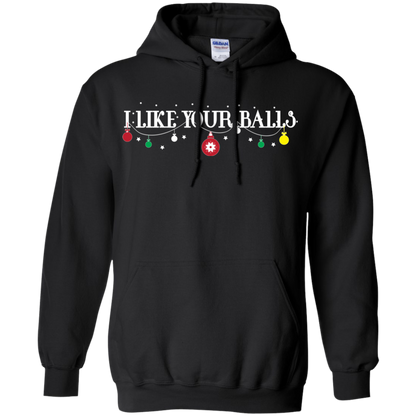 Christmas T-shirt I Like Your Balls Black