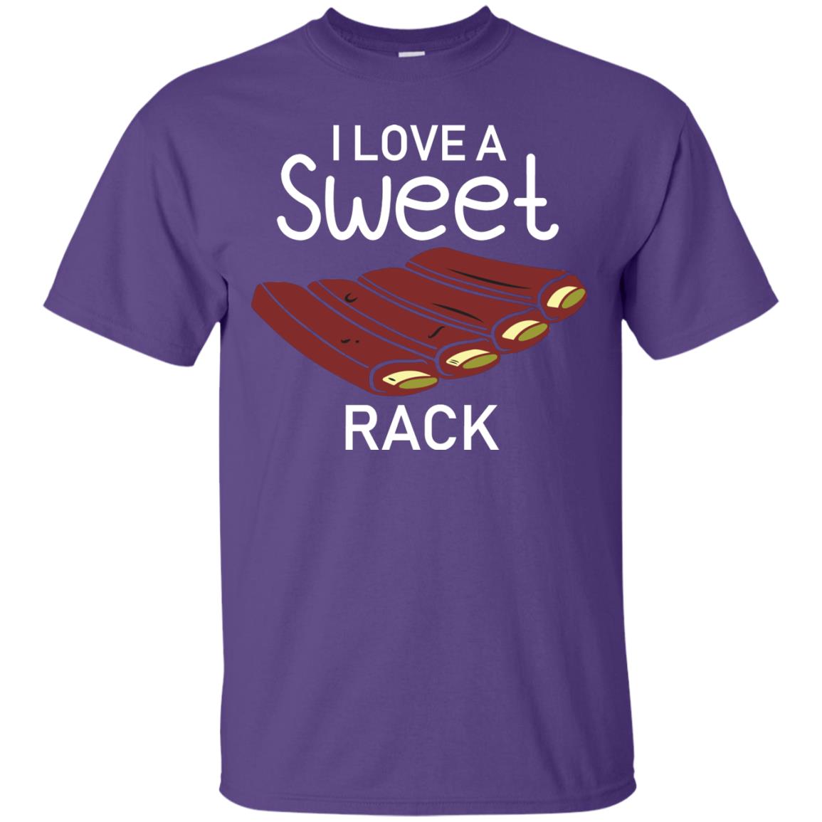 I Love A Sweet Rack Bbq Grill Summer Shirt Purple