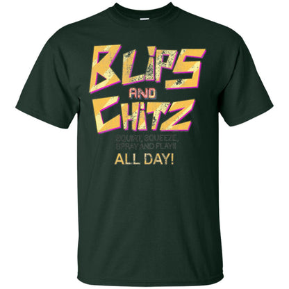 Cartoon T-shirt Vintage Blips And Chitz Forest Green