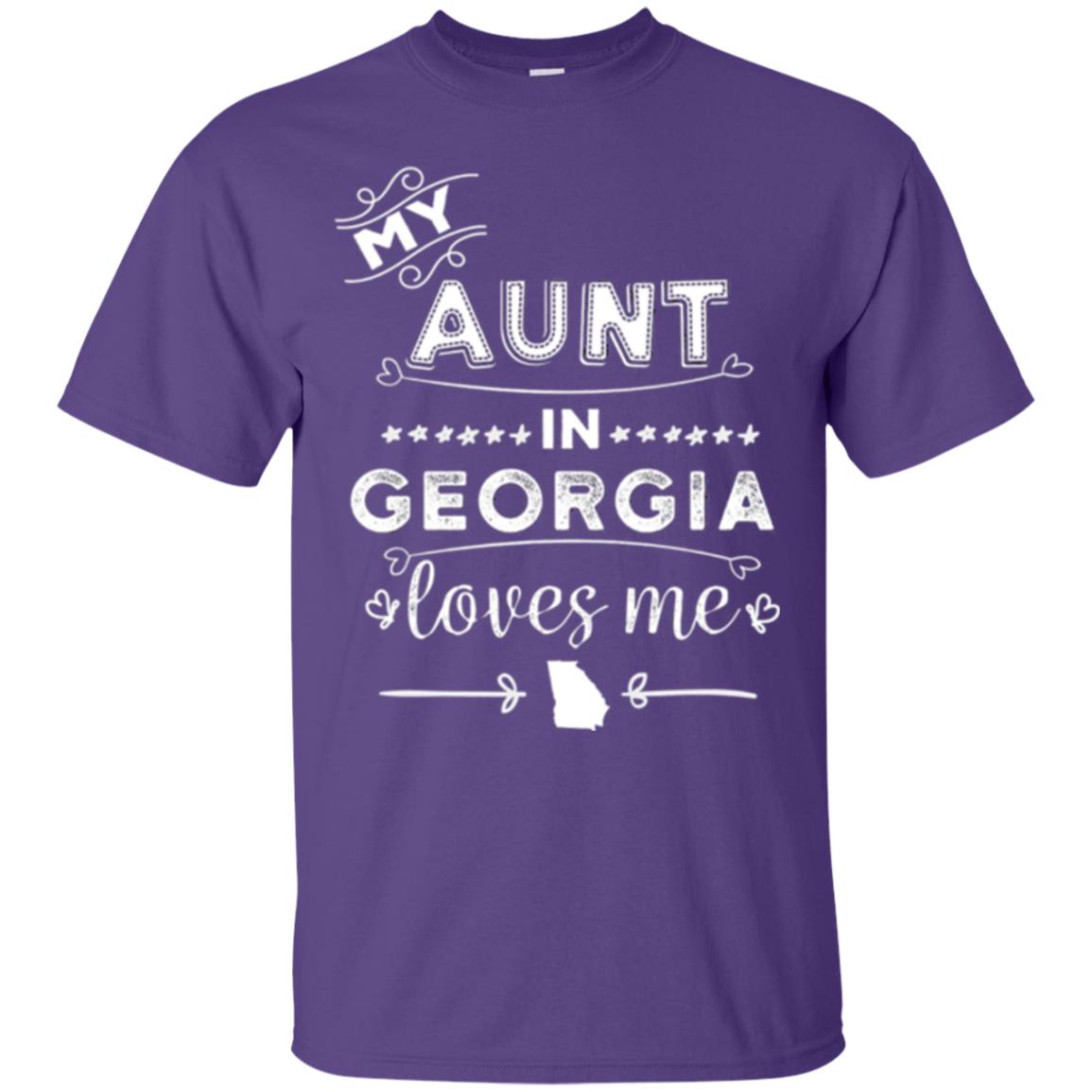 Niece T-shirt My Aunt In Georgia Loves Me Purple