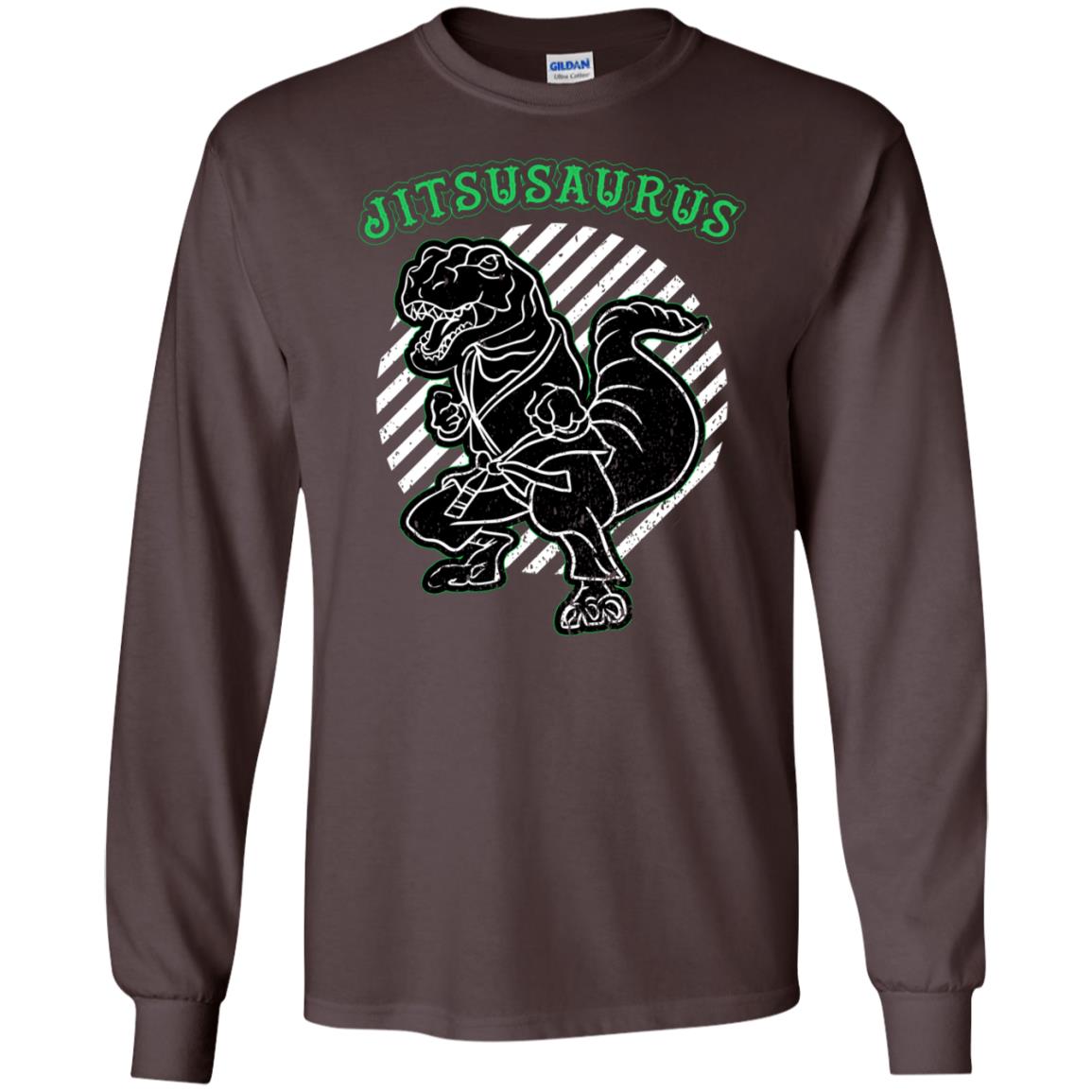 Jitsusaurus Jujutsu Saurus Shirt Dark Chocolate