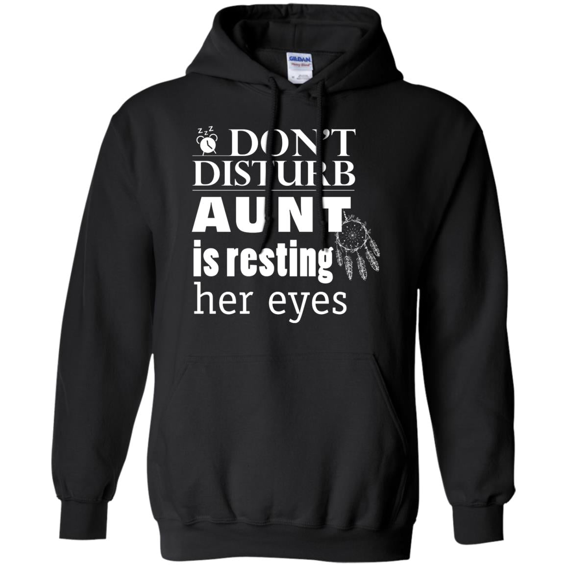 Don't Disturb Aunt Is Resting Her Eyes Funny Auntie Shirt Black