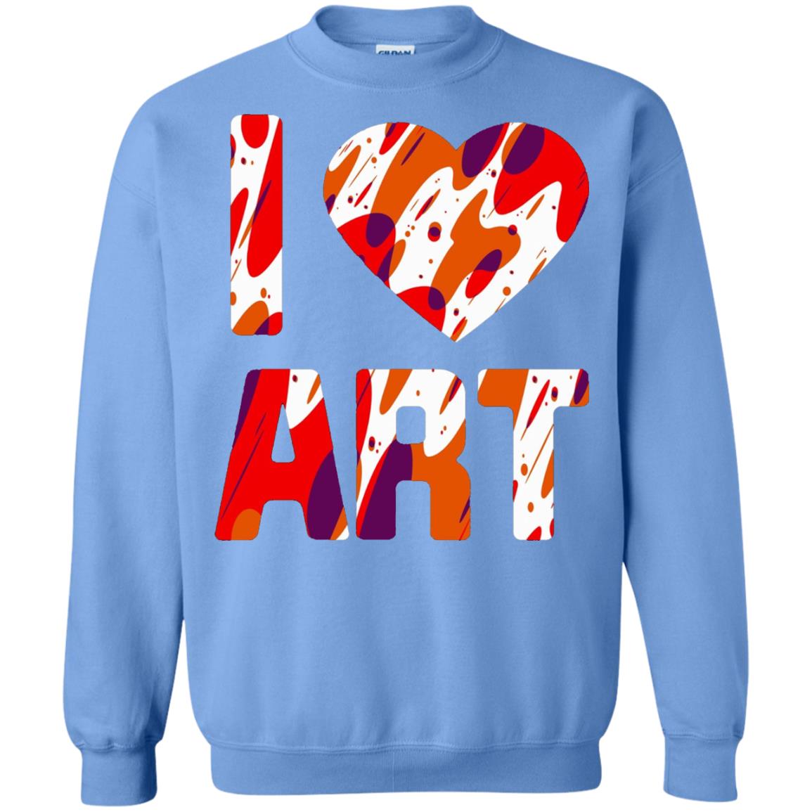 Artist T-shirt I Love Art Carolina Blue