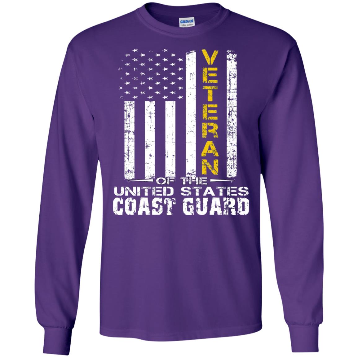 Veteran Of The United States Us Coast Guard Shirt Purple