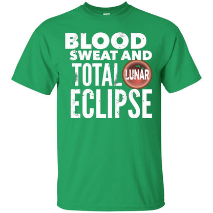 Total Lunar Eclipse 2018 Blood Sweat T-shirt Irish Green