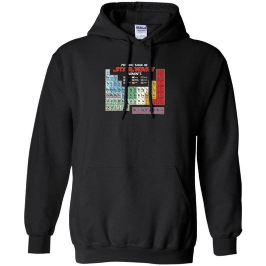 Film T-shirt Star Wars Periodic Table Of Elements Graphic Black