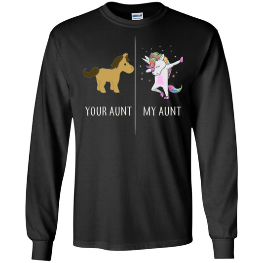 Family T-shirt Your Aunt My Aunt Black