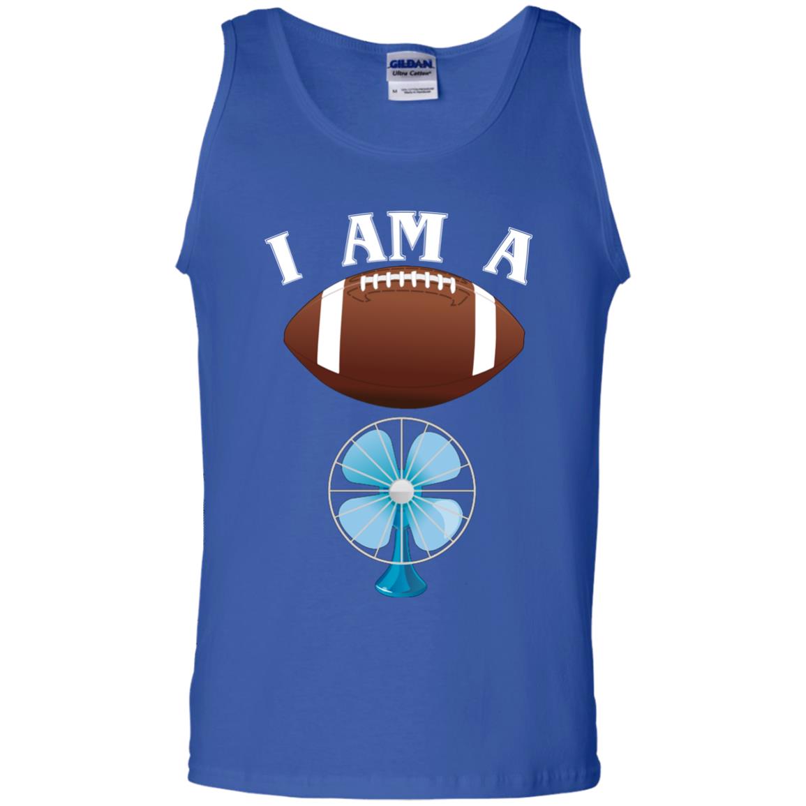 Football Lover T-shirt I Am A Football Fan Royal