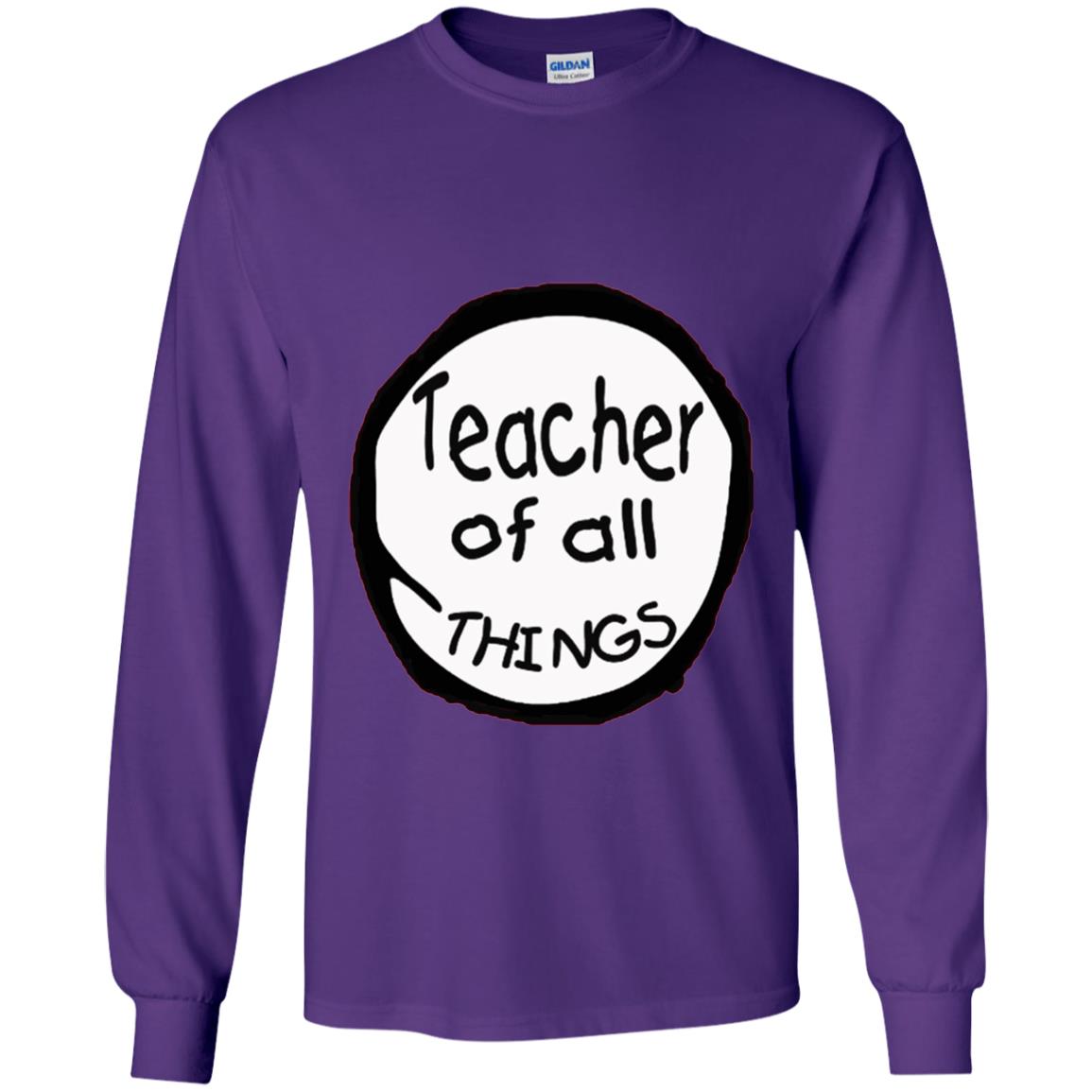 Teacher Of All Things Gift Shirt For Teacher Purple