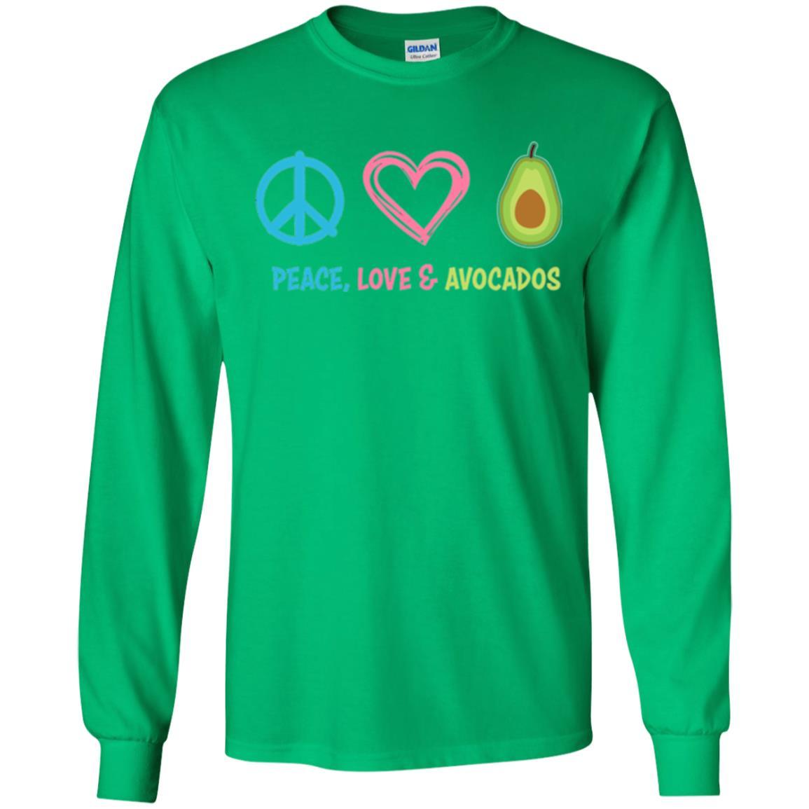 Peace Love And Avocados Irish Green