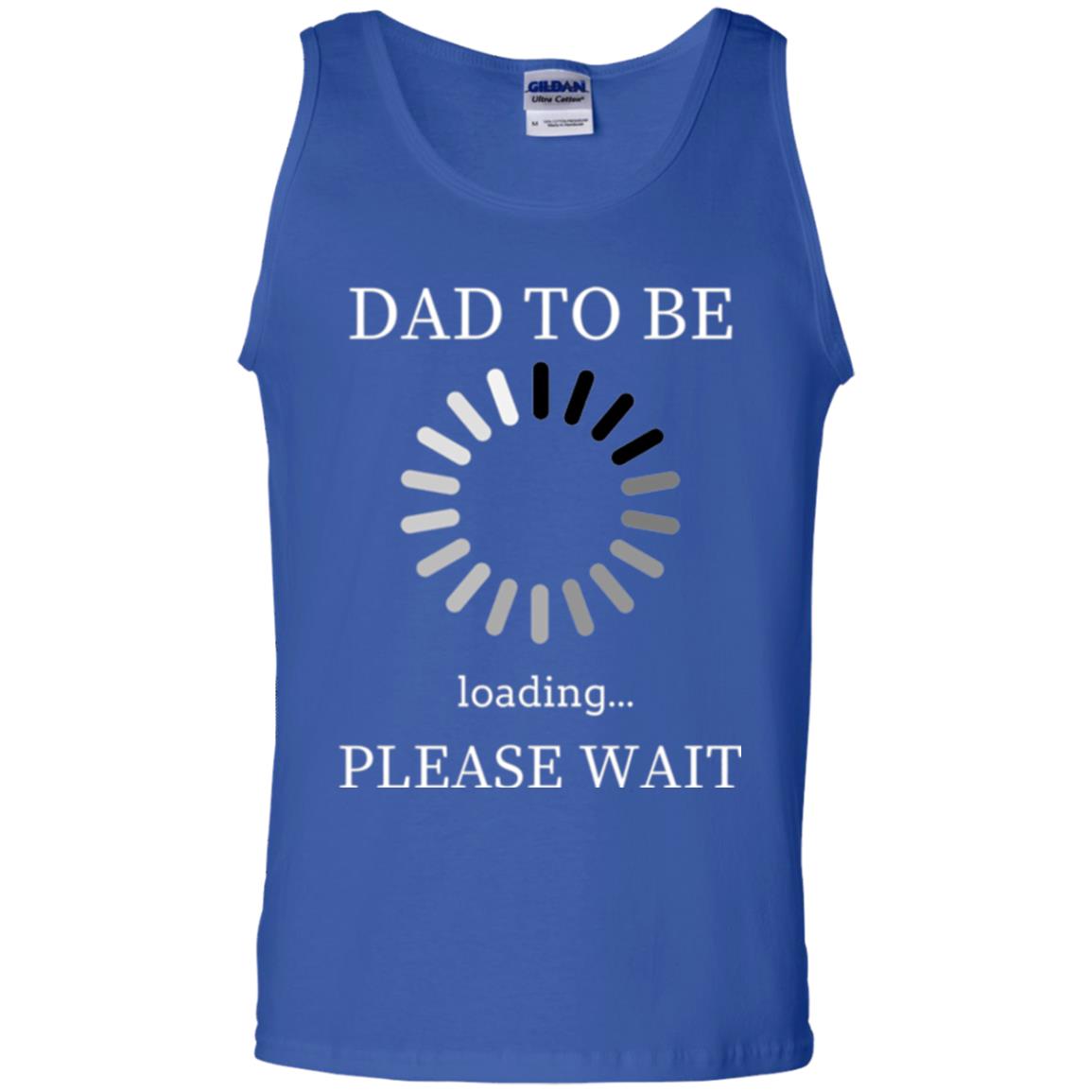 Funny Future Father T-shirt Dad Tobe Loading Please Wait Royal