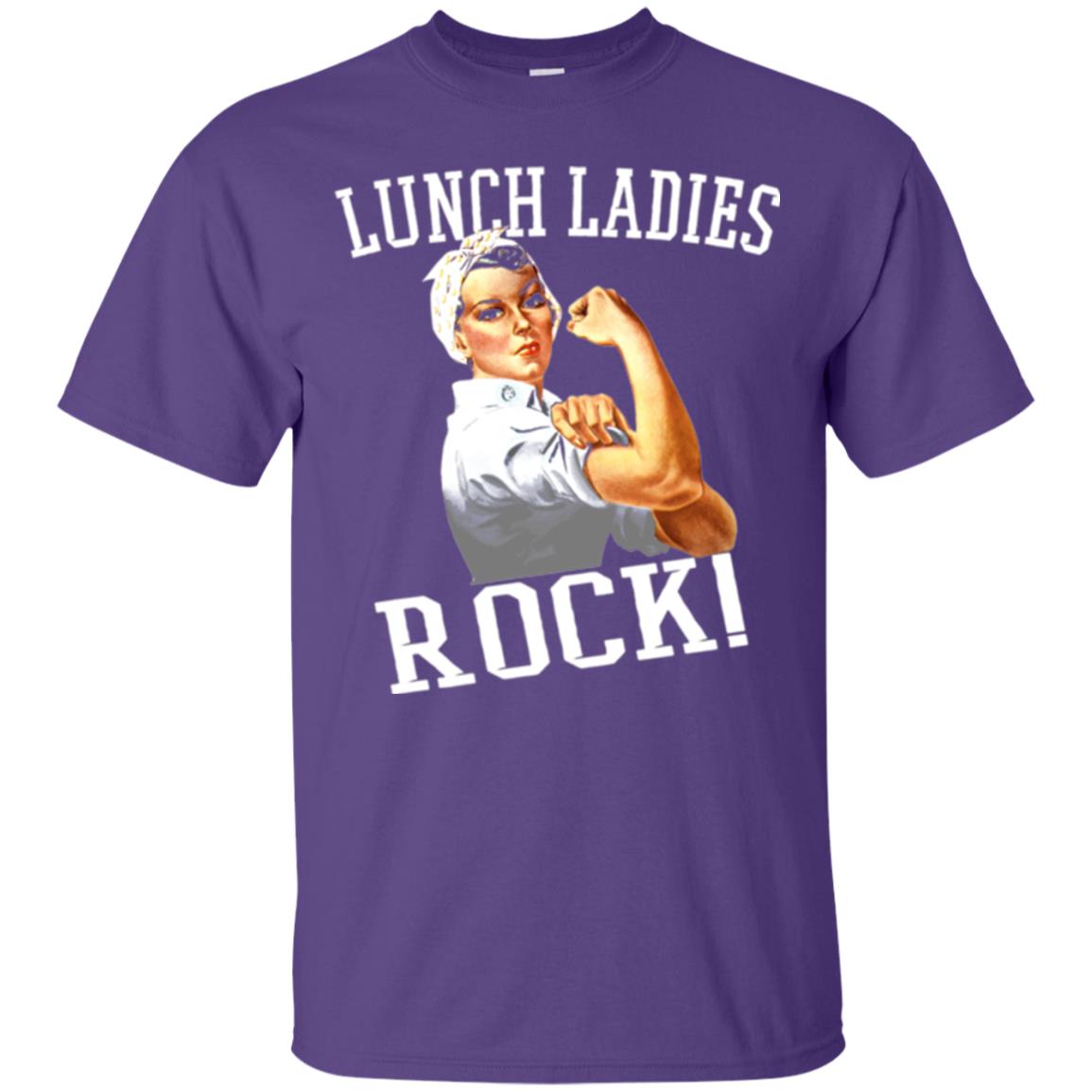 Lunch Ladies Rock Cafeteria Lunch Lady T-shirt Purple