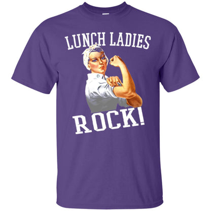 Lunch Ladies Rock Cafeteria Lunch Lady T-shirt Purple