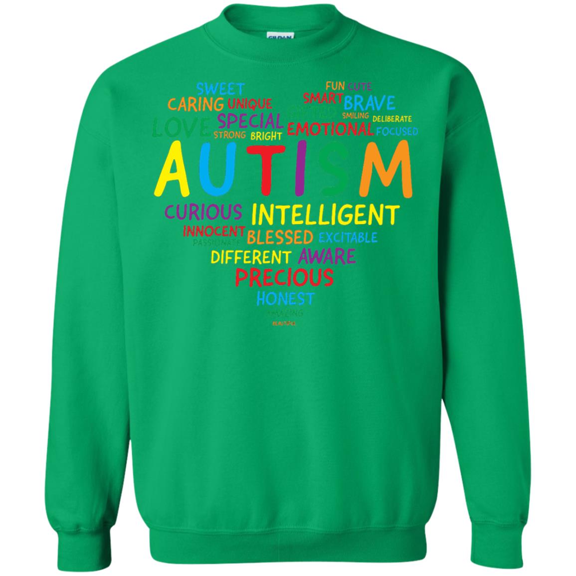 Autism Heart Autism Awareness T-shirt Irish Green