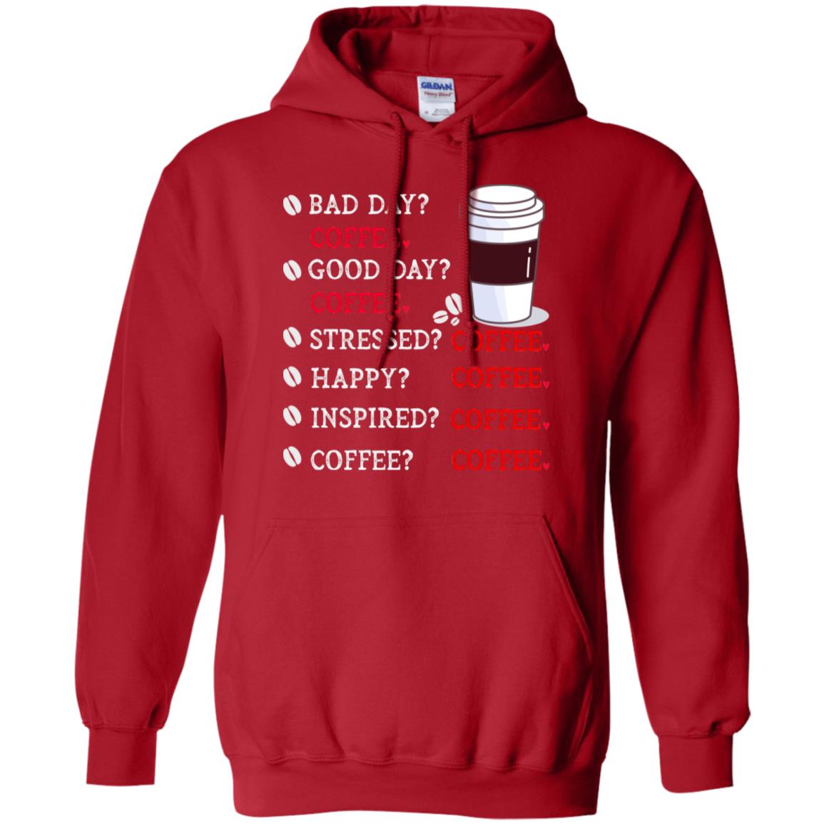 Coffee Idea Gift Shirt For Mens Womens Red