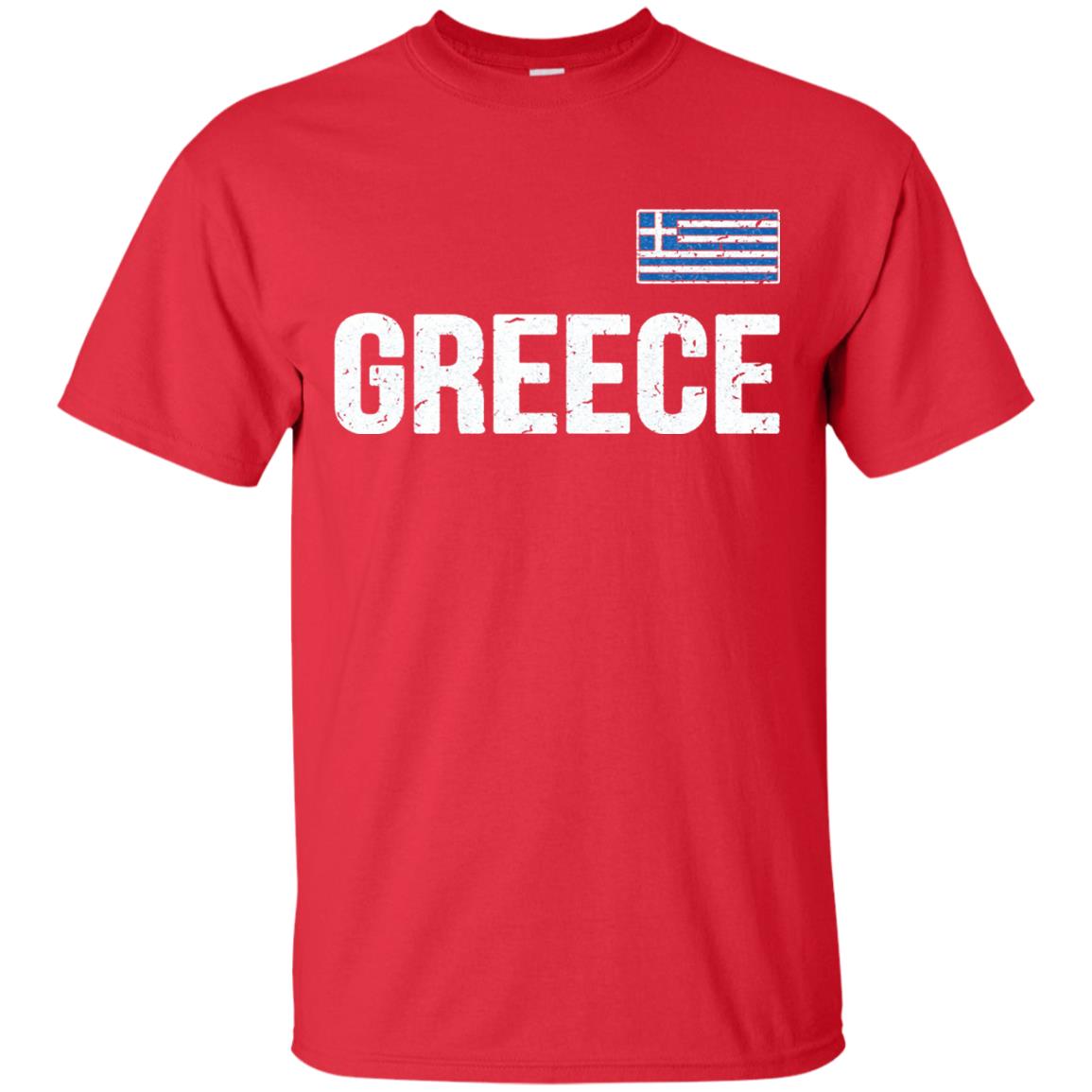 Greece T-shirt Greek Flag Red