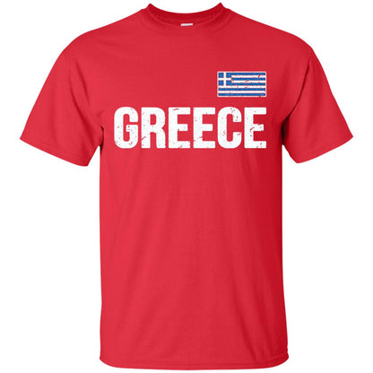 Greece T-shirt Greek Flag Red
