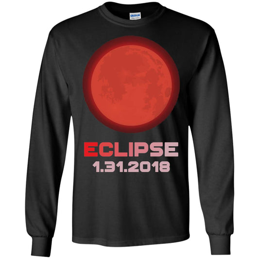 Eclipse January 31st 2018 Total Lunar Eclipse T-shirt Black