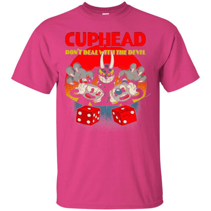 Video Game T-shirt Cuphead And Mugman Devil_s Dice Heliconia